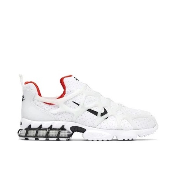 Nike x Stüssy Zoom Spiridon Cage 2 White Red Sneakers Men’s Size 13 - Picture 1 of 16